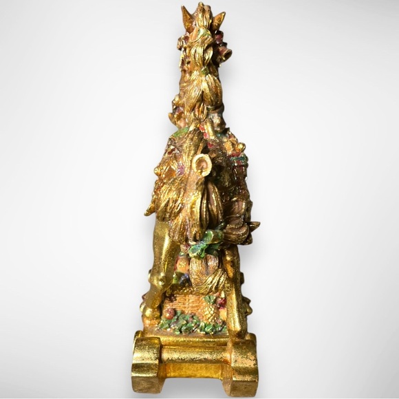 SAN FRANCISCO MUSIC BOX COMPANY GOLDEN OPULENCE MUSICAL ROCKING HORSE - Picture 3 of 8